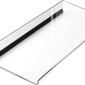 Computer Keyboard Stand PC Keyboard Stand, Acrylic Tilted Keyboard Stand for Ergonomic Typing Clear Keyboard Tray for Easy Typing and Working, Keyboard Holder with Silicone Non-Slip Case