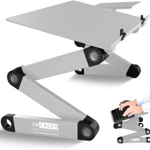 Adjustable Keyboard Tray, Silver, Keyboard Tray, Ergonomic, Wrist Support, Portable, Universal, Aluminum